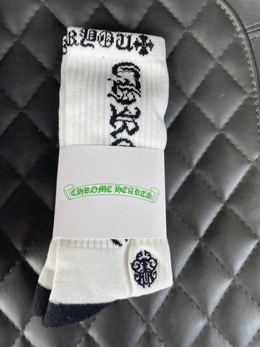 Chrome Hearts White & Black Socks