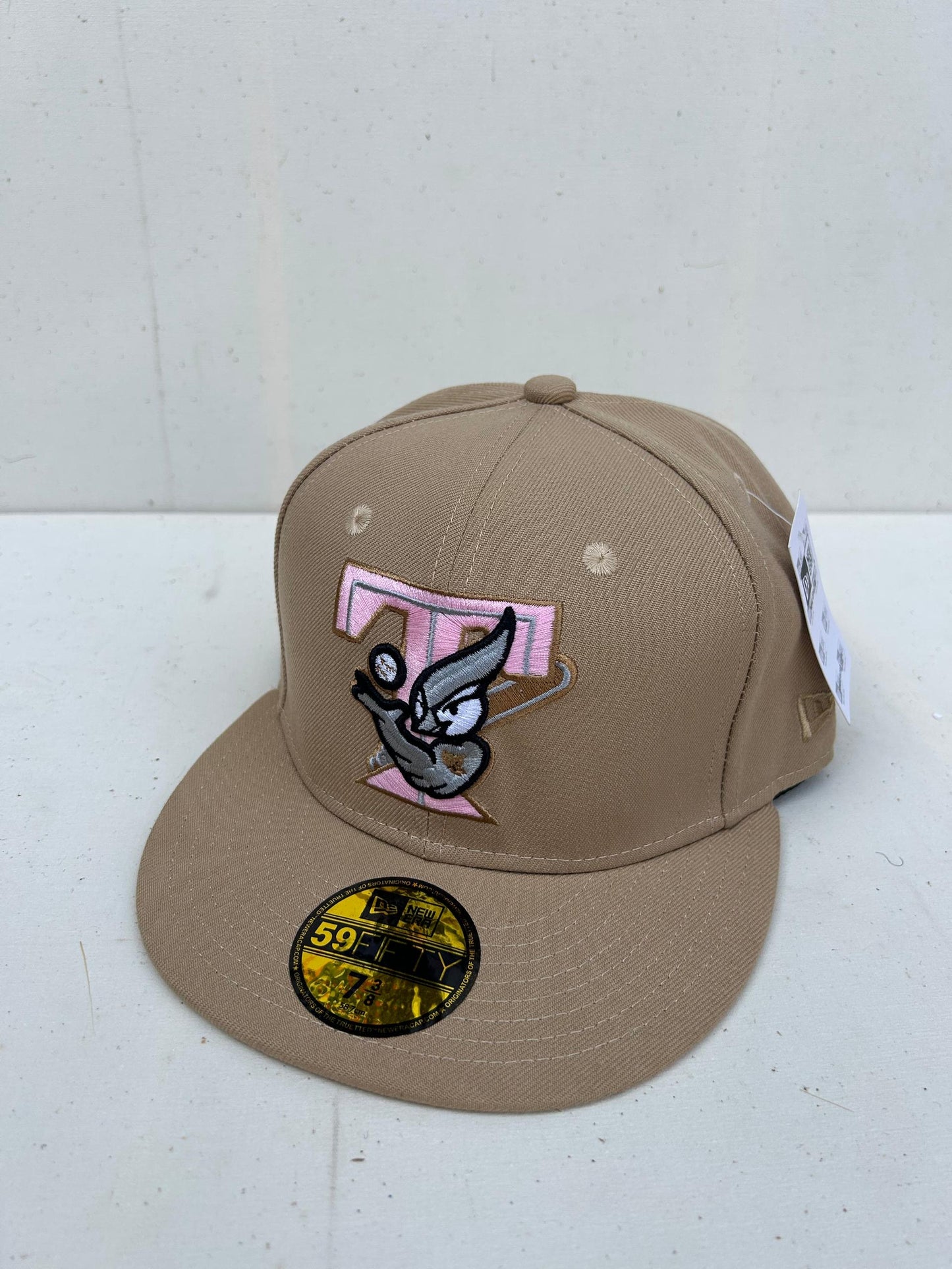 Camel Toronto Blue Jays Pink Bottom 30th Season Side Patch New Era 59FIFTY FITTED HAT