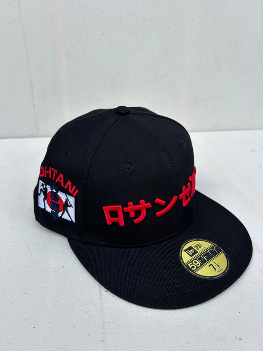 Los Angeles Dodgers Shohei
Ohtani Black Red Prime Edition Fitted Hat