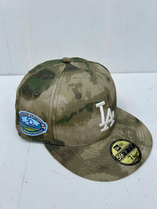 Los Angeles Dodgers Water Color Camo 50th anniversary Fitted Hat