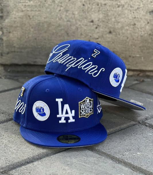 LOS ANGELES DODGERS WOLRD SERIES CHAMPIONS FITTED HAT