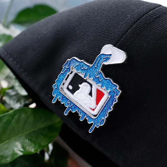 Blue Spilled Drink Hat Pin